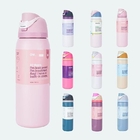 304 Stainless Steel Bounce Double Drink Large Capacity Portable Thermos Cup