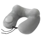 Pressurised inflatable U-shaped neck pillow