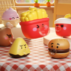Hamburger and French fries squeeze toy for stress relief