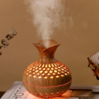 Creative wood-grain vase humidifier