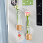 Wooden Magnetic Fridge Vase