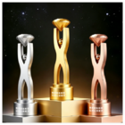 Creative Diamond Metal Trophy